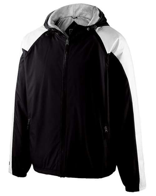 Men's Homefield Hooded Jacket - Black/ White