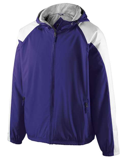 Men's Homefield Hooded Jacket - Purple/ White