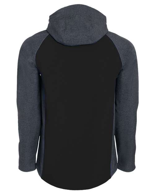 Men's Raider Hooded Soft Shell Jacket - Carbon Print/ Black