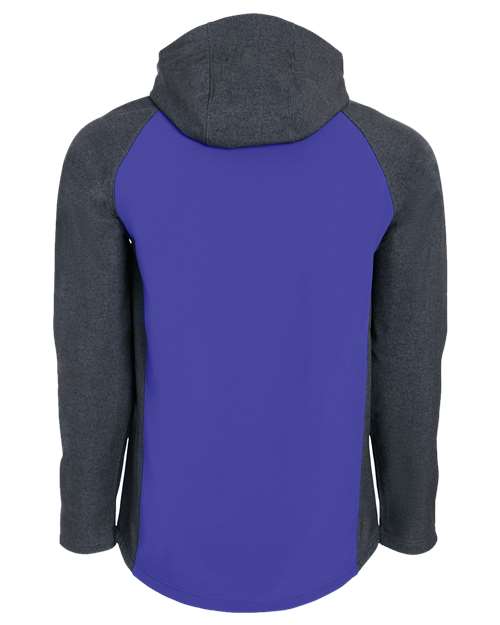 Men's Raider Hooded Soft Shell Jacket - Carbon Print/ Purple