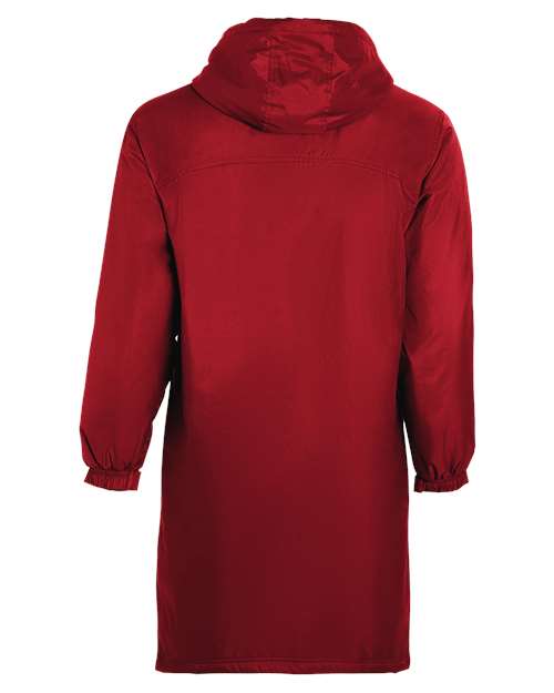 Men's Conquest Long Length Hooded Jacket - Scarlet