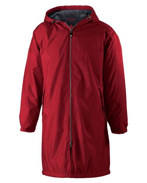 Men's Conquest Long Length Hooded Jacket - Scarlet