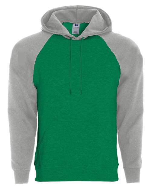 Men's Athletic Fleece Banner Hooded Sweatshirt - Kelly/ Athletic Heather