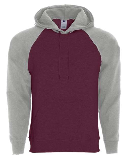 Men's Athletic Fleece Banner Hooded Sweatshirt - Maroon/ Athletic Heather