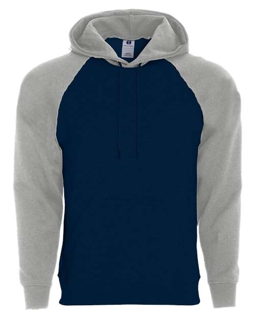 Men's Athletic Fleece Banner Hooded Sweatshirt - Navy/ Athletic Heather
