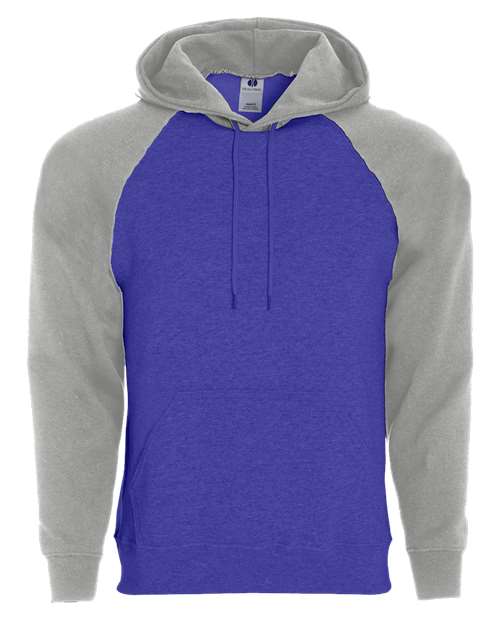 Men's Athletic Fleece Banner Hooded Sweatshirt - Purple/ Athletic Heather