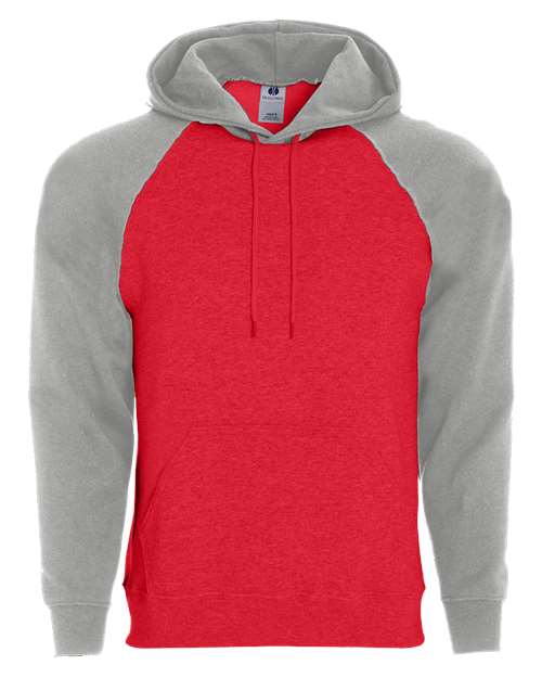 Men's Athletic Fleece Banner Hooded Sweatshirt - Red/ Athletic Heather