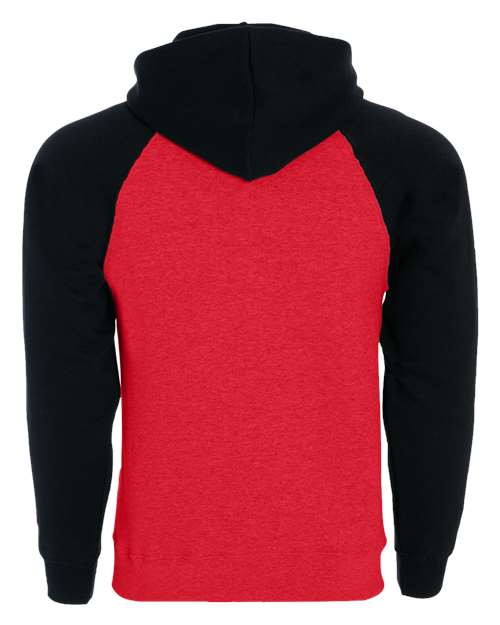 Men's Athletic Fleece Banner Hooded Sweatshirt - Red/ Black