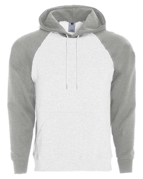Men's Athletic Fleece Banner Hooded Sweatshirt - White/ Athletic Heather
