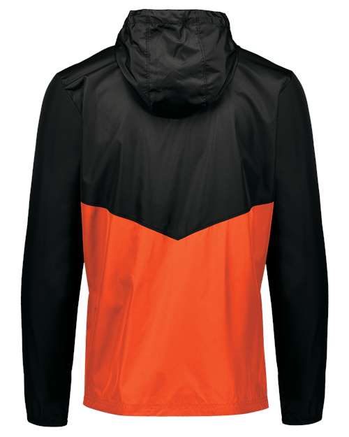 Men's Packable Quarter-Zip Jacket - Black/ Orange
