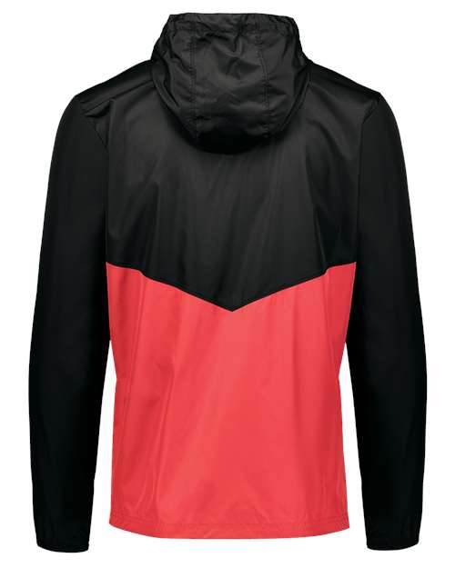 Men's Packable Quarter-Zip Jacket - Black/ Scarlet