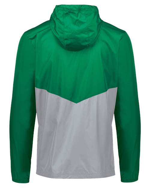 Men's Packable Quarter-Zip Jacket - Kelly/ Athletic Grey