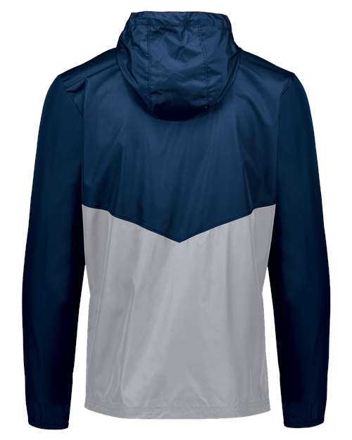 Men's Packable Quarter-Zip Jacket - Navy/ Athletic Grey