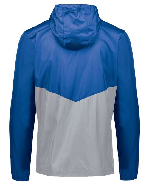 Men's Packable Quarter-Zip Jacket - Royal/ Athletic Grey