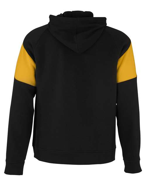 Unisex Athletic Fleece Prospect Hooded Sweatshirt - Black/ Light Gold