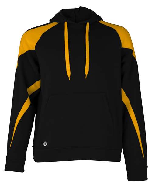 Unisex Athletic Fleece Prospect Hooded Sweatshirt - Black/ Light Gold