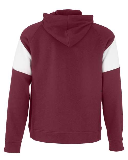 Unisex Athletic Fleece Prospect Hooded Sweatshirt - Cardinal/ White