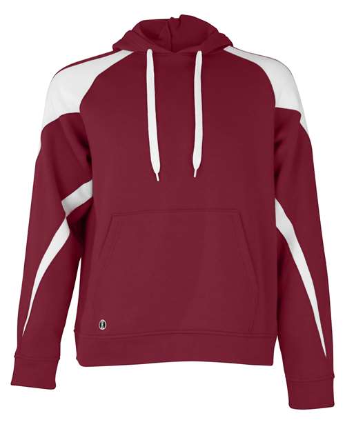 Unisex Athletic Fleece Prospect Hooded Sweatshirt - Cardinal/ White