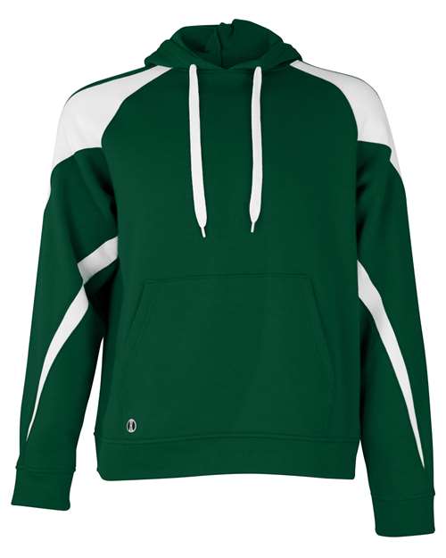 Unisex Athletic Fleece Prospect Hooded Sweatshirt - Forest/ White