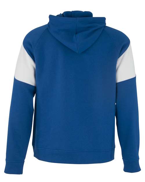 Unisex Athletic Fleece Prospect Hooded Sweatshirt - Royal/ White