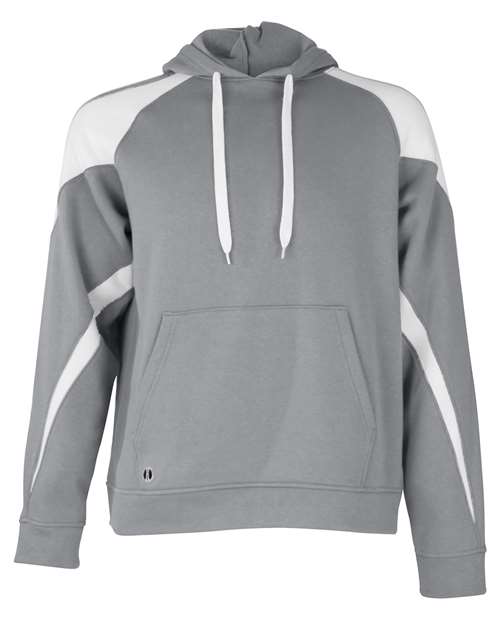 Unisex Athletic Fleece Prospect Hooded Sweatshirt - Charcoal Heather/ White