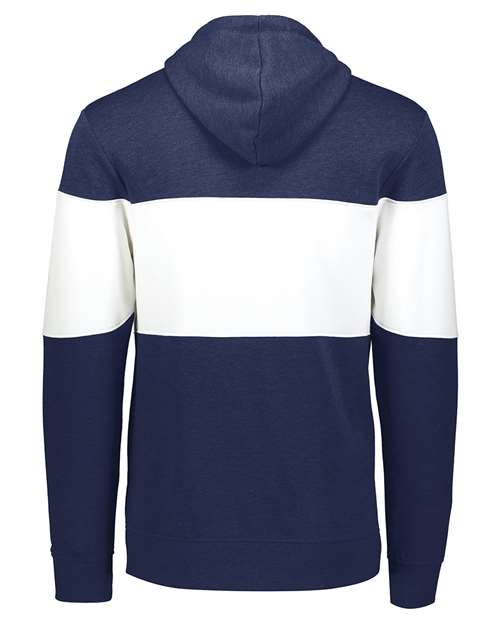 Men's All-American Fleece Colorblocked Hooded Sweatshirt - Navy Heather/ White