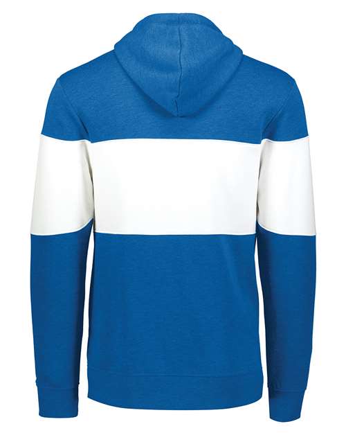 Men's All-American Fleece Colorblocked Hooded Sweatshirt - Royal Heather/ White