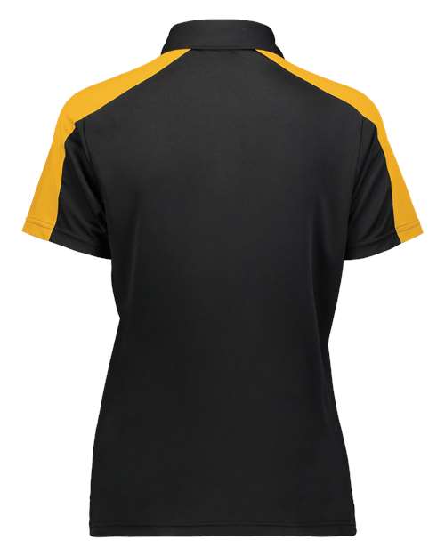 Women's Two-Tone Vital Polo - Black/ Gold