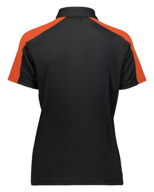 Women's Two-Tone Vital Polo - Black/ Orange