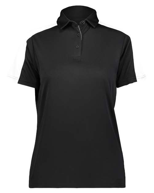 Women's Two-Tone Vital Polo - Black/ White