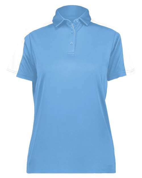 Women's Two-Tone Vital Polo - Columbia Blue/ White