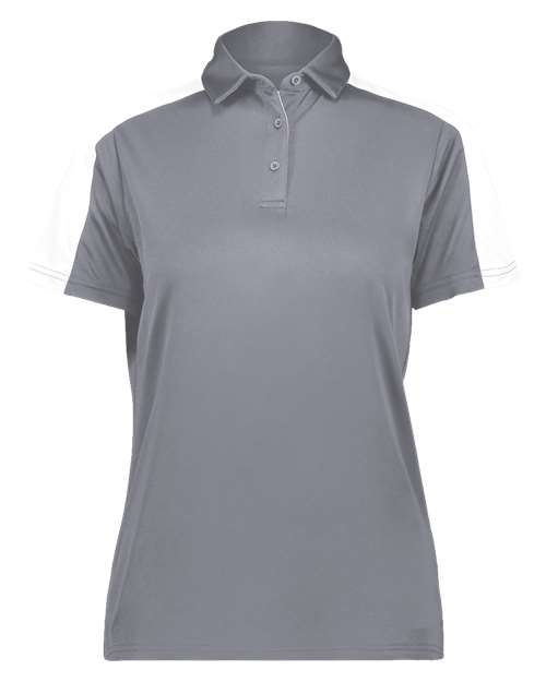 Women's Two-Tone Vital Polo - Graphite/ White