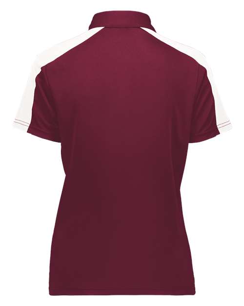 Women's Two-Tone Vital Polo - Maroon/ White