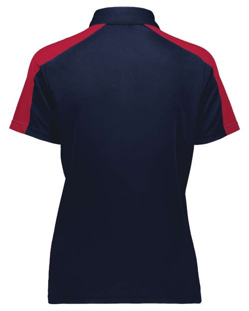 Women's Two-Tone Vital Polo - Navy/ Scarlet