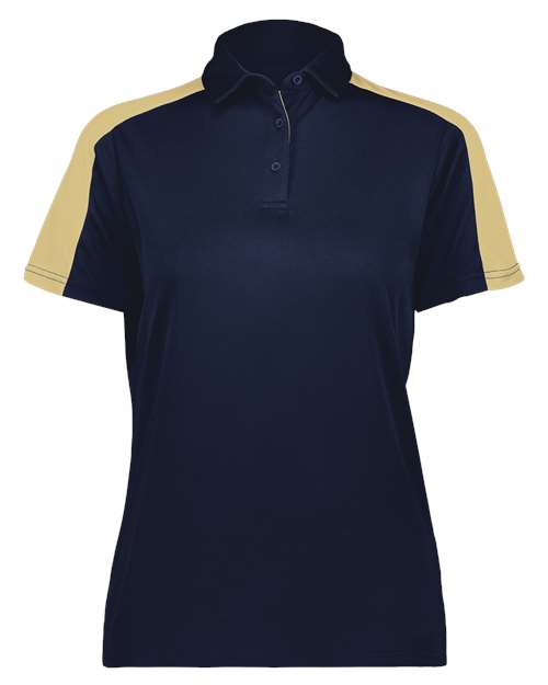 Women's Two-Tone Vital Polo - Navy/ Vegas Gold