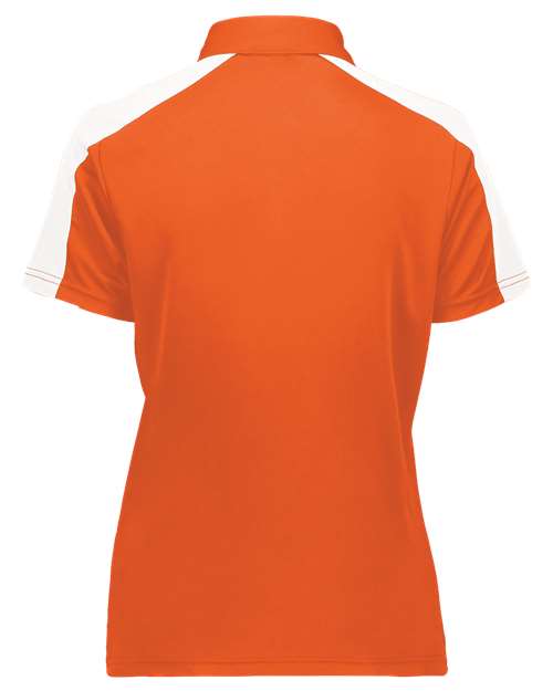 Women's Two-Tone Vital Polo - Orange/ White