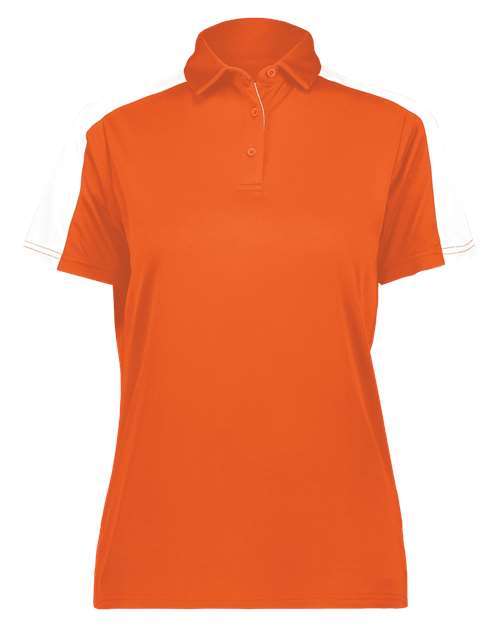 Women's Two-Tone Vital Polo - Orange/ White