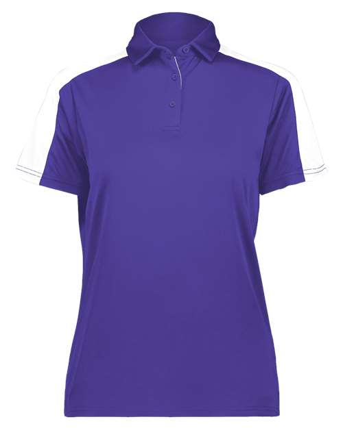 Women's Two-Tone Vital Polo - Purple/ White