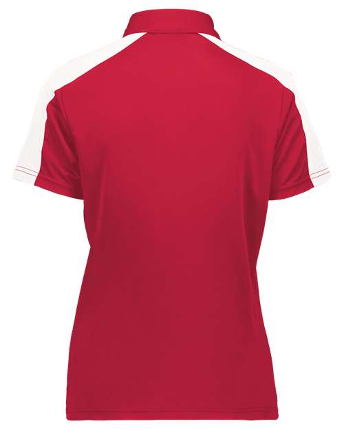 Women's Two-Tone Vital Polo - Scarlet/ White