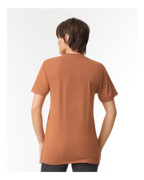 Unisex Triblend Track Tee - Tri-Rust