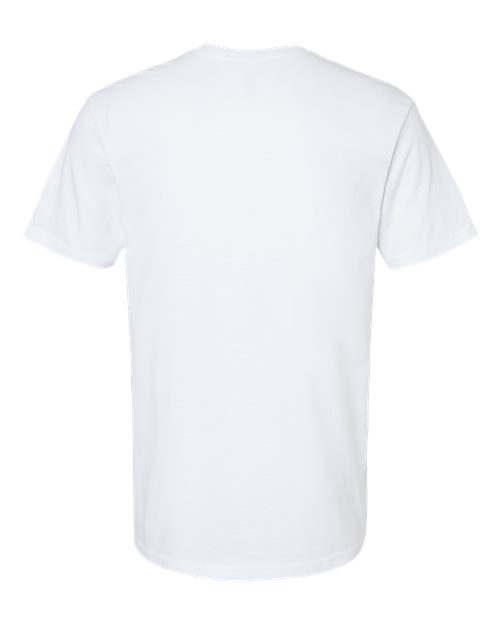 Unisex CVC V-Neck Tee - White