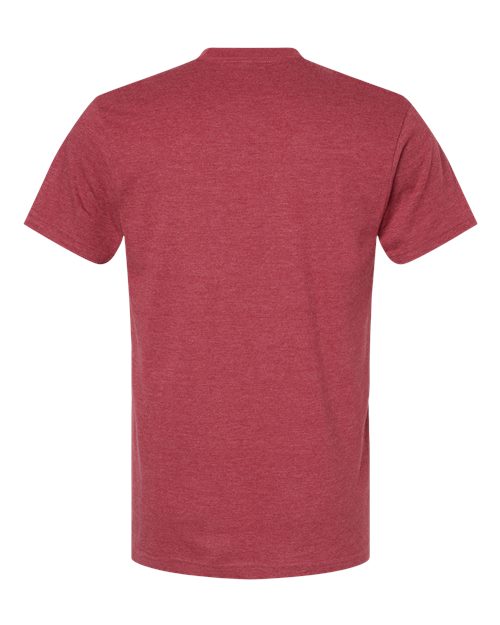 Unisex CVC Tee - Heather Cardinal