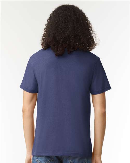 Unisex CVC Tee - Heather Indigo
