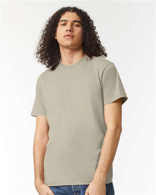 Unisex CVC Tee - Heather Khaki