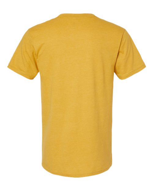 Unisex CVC Tee - Heather Mustard