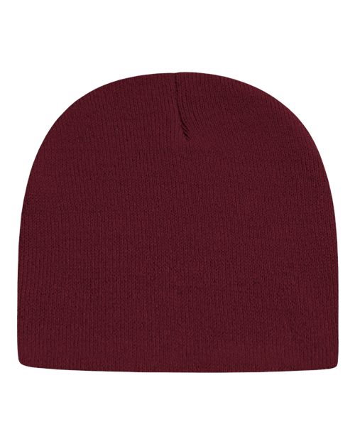 USA-Made 8 1/2" Beanie - Maroon