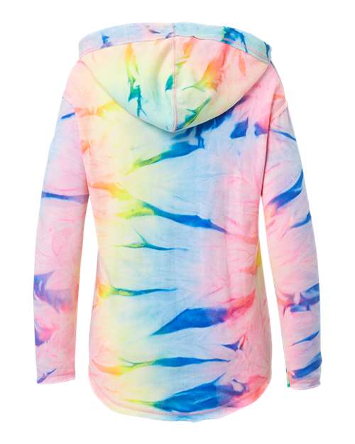 Women's Angel Terry Nora Pullover - Neon Tie Dye