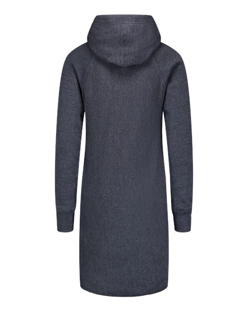 Women's Suzie Hooded Sweatshirt Dress - Navy Heather