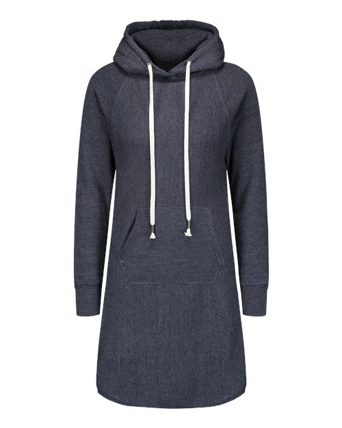 Women's Suzie Hooded Sweatshirt Dress - Navy Heather