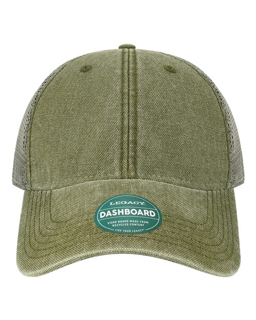 Dashboard Trucker Cap - Olive/ Grey